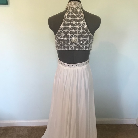 Sherri Hill White Prom Dress - Picture 3 of 3